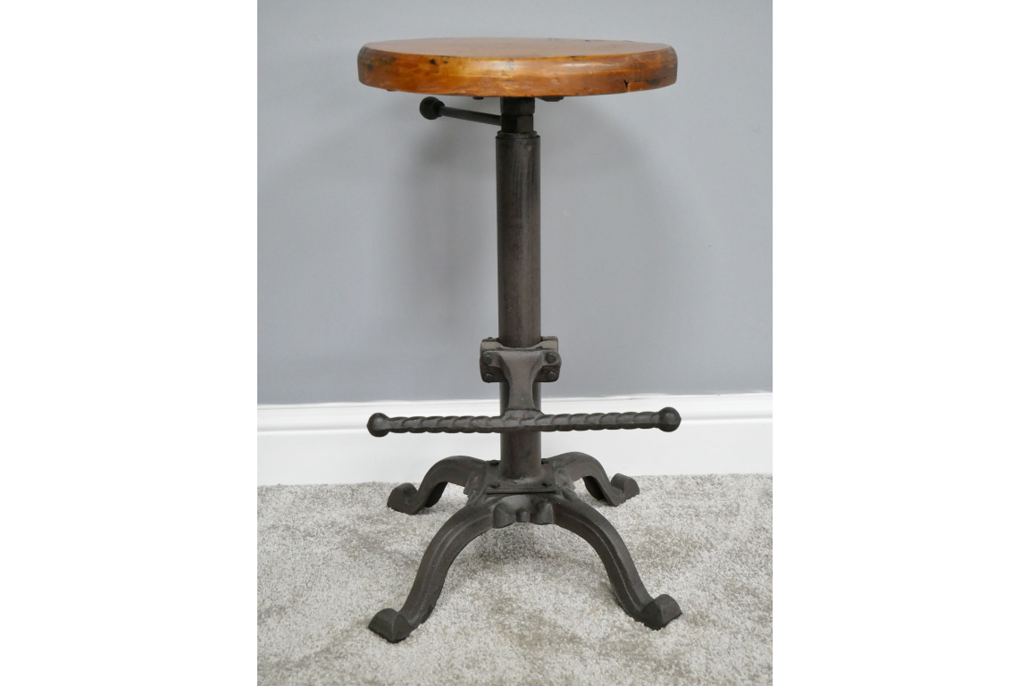 Stool With Wooden Top