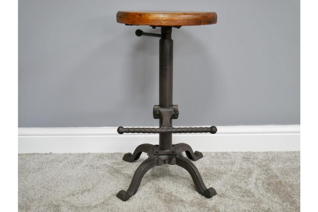 Stool With Wooden Top
