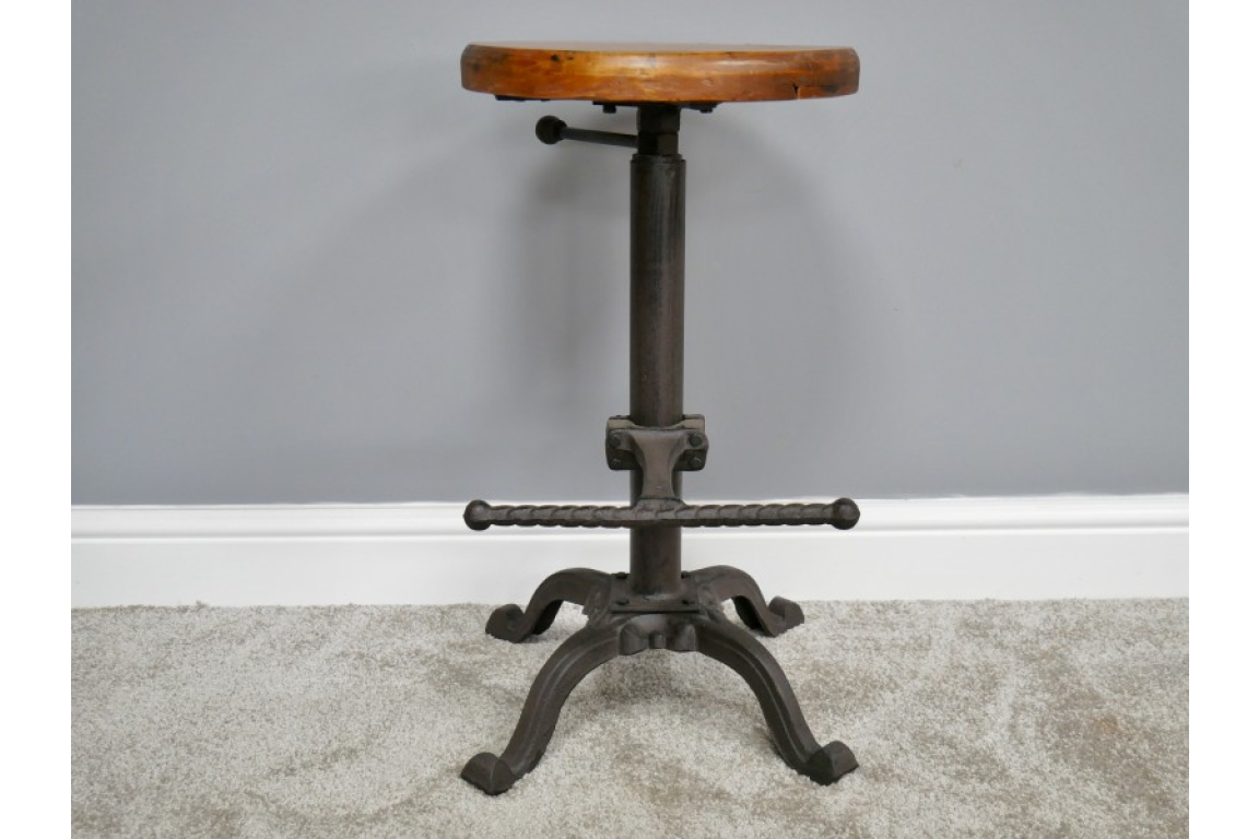 Stool With Wooden Top