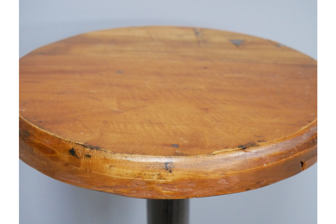 Stool With Wooden Top