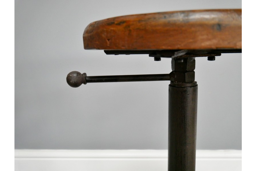 Stool With Wooden Top