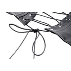 Dark in Love Elvira Faux Leather Layered Goth Waist Belt