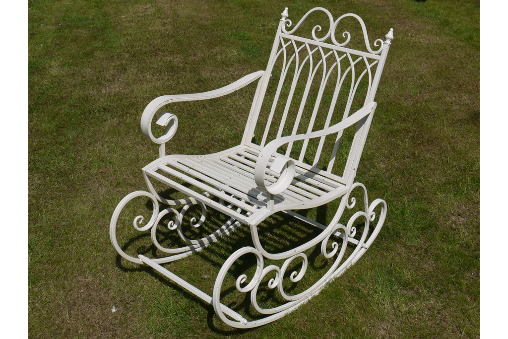 Antique Cream Rocking Chair