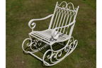 Antique Cream Rocking Chair