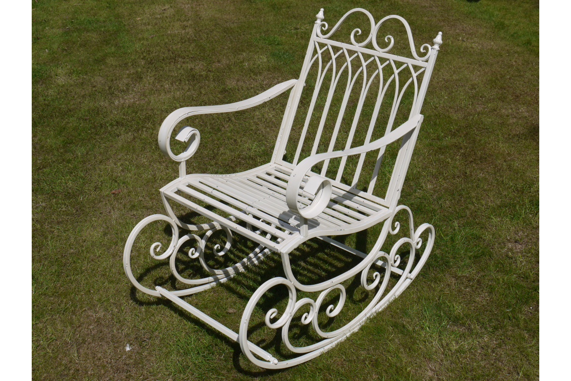 Antique Cream Rocking Chair