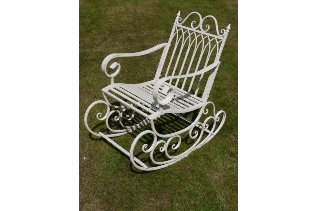 Antique Cream Rocking Chair