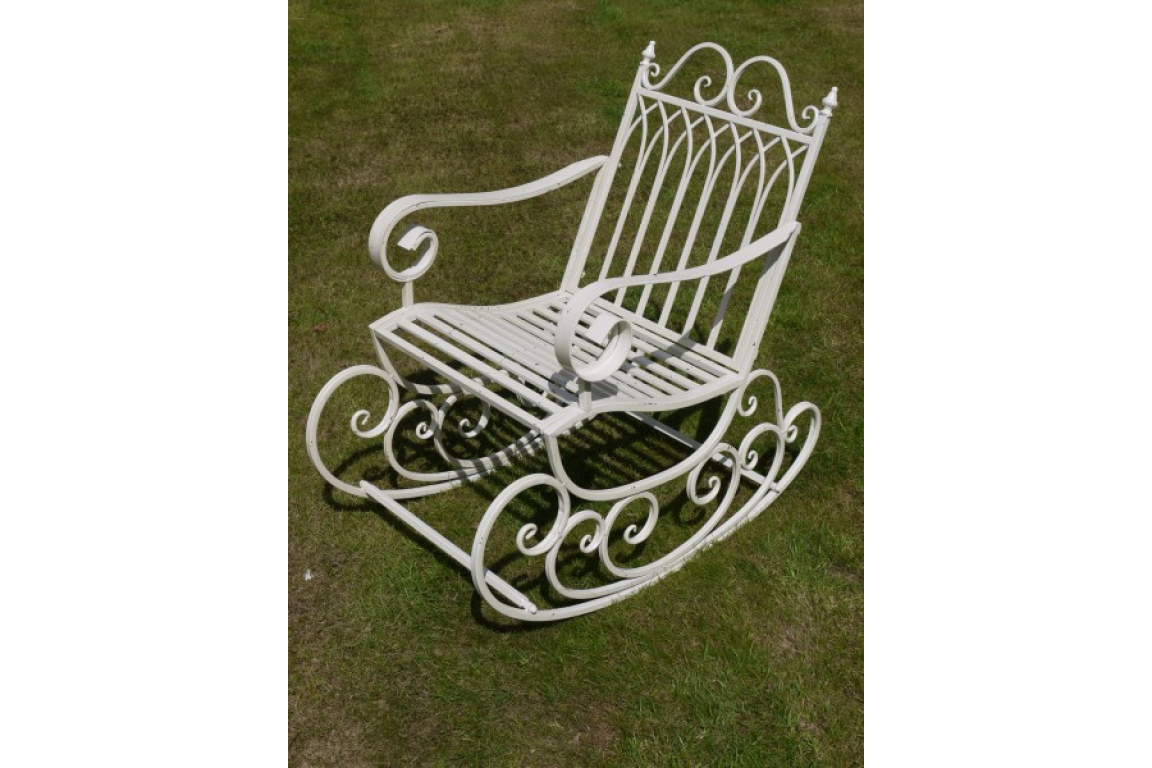 Antique Cream Rocking Chair