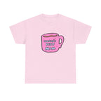 World's Best Mom Printed T-Shirt 100% Cotton Novelty Mum Mom Tee Birthday Mother's Day Gift Light Pink