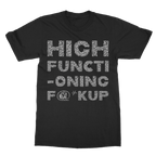 High Functioning Classic Heavy Cotton T-Shirt Black Unisex