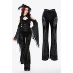 Dark in Love Erzebeth Velvet Lace Flare Trousers