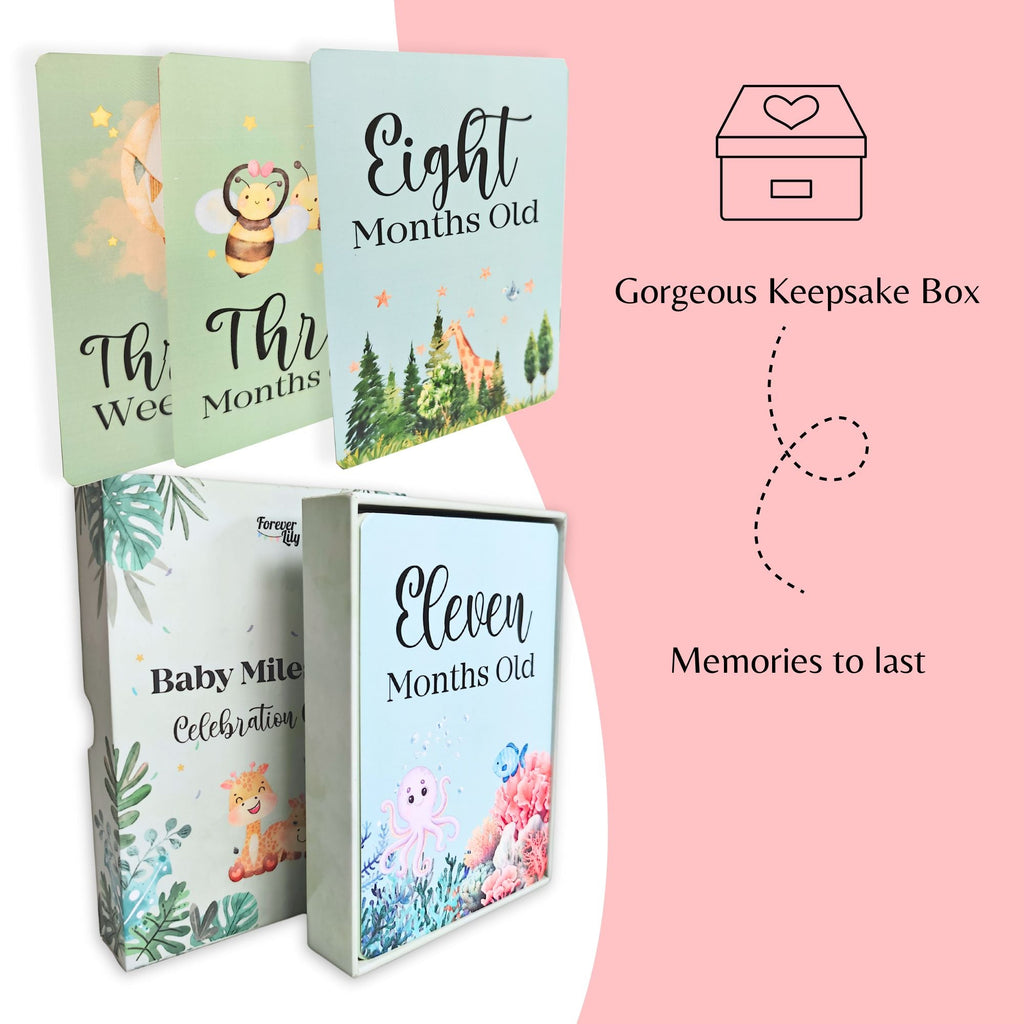 40 Baby Milestone Cards Pack