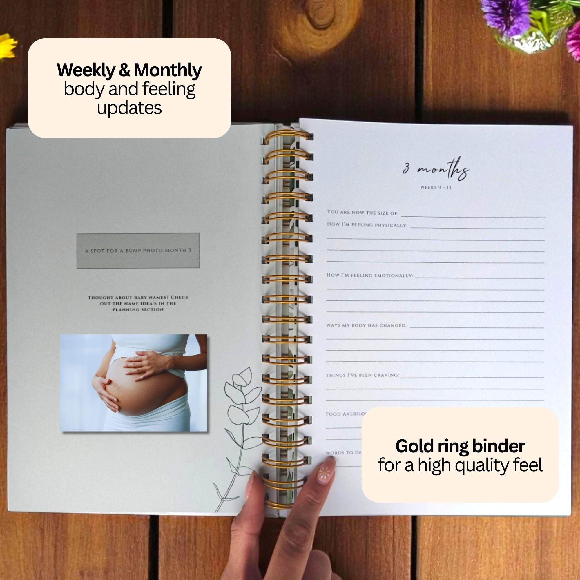 Pregnancy Memory Book - Journal for First Time Moms