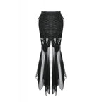 Dark in Love Nevaeh Gothic Lace and Mesh Mermaid Skirt