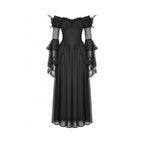 Dark in Love Millicent Black Tulle Feather Fantasy dress