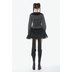 Dark in Love Gothic Peter Pan Collar Lace Shirt
