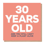 30 Years Old Birthday Card