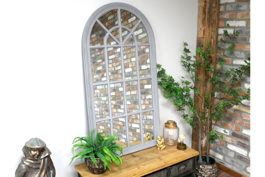 Grey Arch Mirror