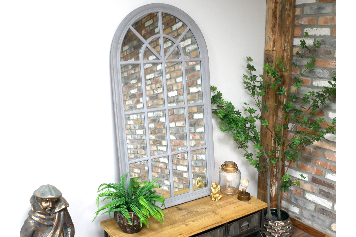 Grey Arch Mirror