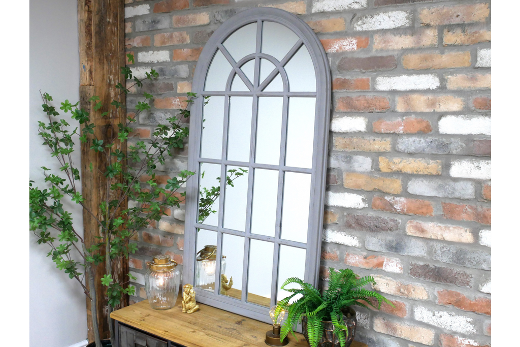 Grey Arch Mirror