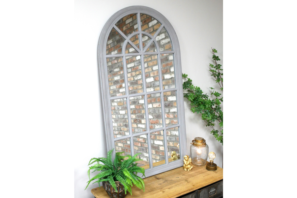Grey Arch Mirror