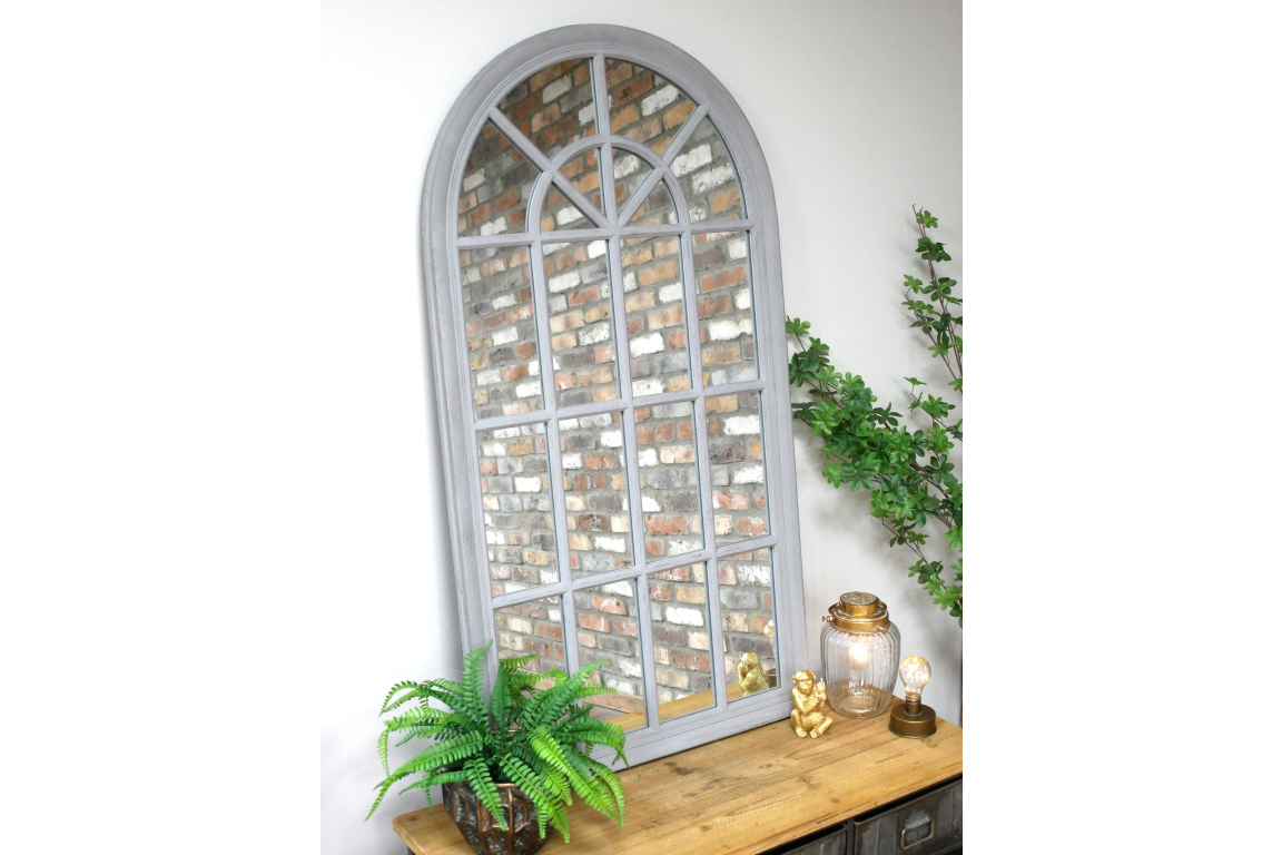 Grey Arch Mirror