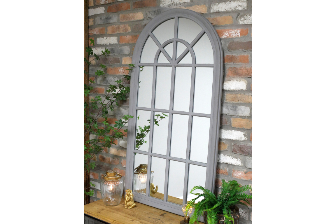 Grey Arch Mirror