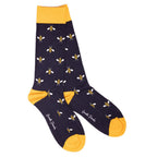Sustainable Bamboo Socks, Made to Last Navy Bumblebee