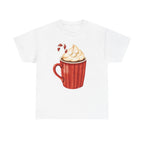 Giant Christmas Latte Printed T-Shirt 100% Cotton Novelty Coffee Xmas Tee Gift White