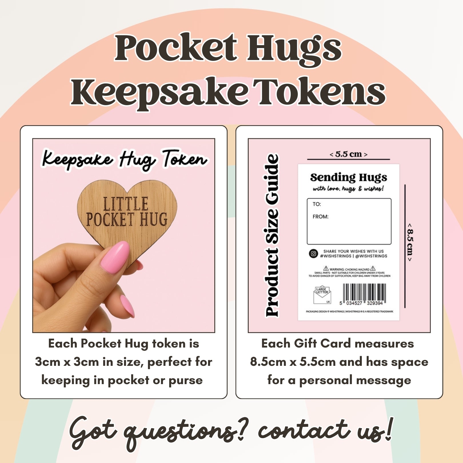 Pocket Hug - Angel Numbers 111 | Keepsake Token for Intuition, Listening to Your Heart & Trusting Your Gut