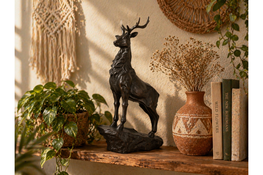 Stag on Plinth