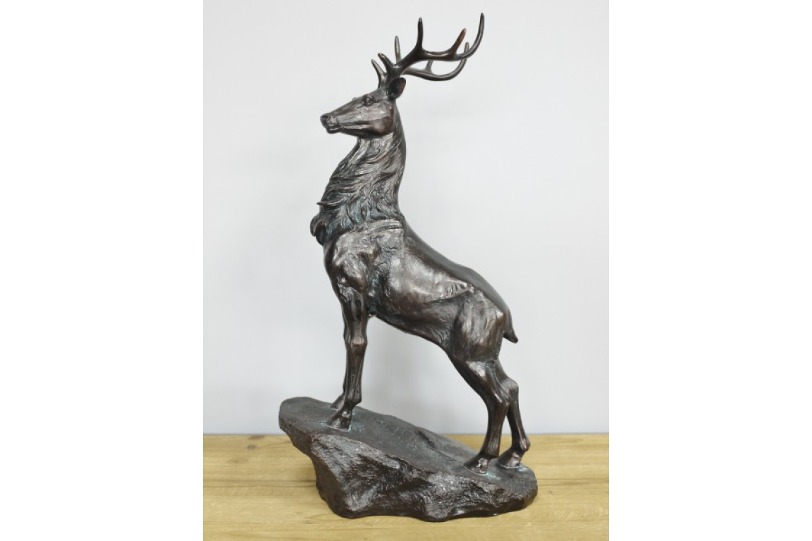 Stag on Plinth