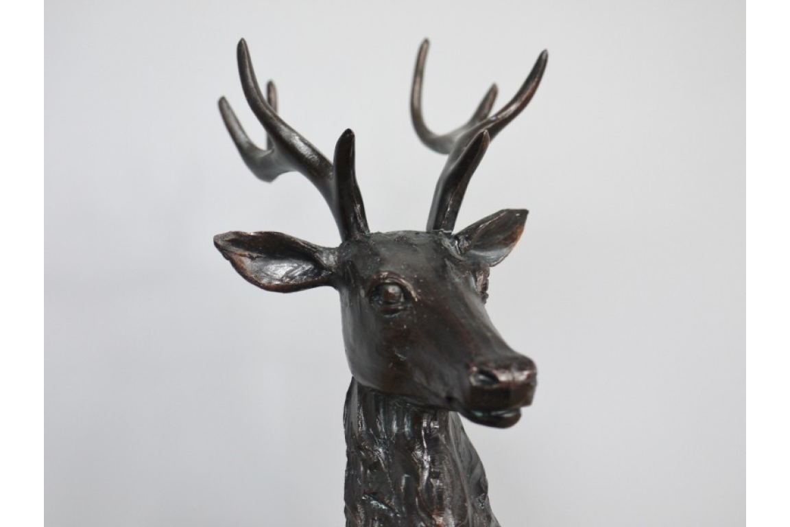 Stag on Plinth