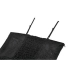 Dark in Love Black Lace Court Lace-Up Camisole