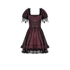 Dark in Love Red Black Lace Princess Dress