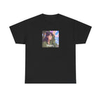 Travel Anime Girl Printed T-Shirt 100% Cotton Novelty Travelling Island Sunshine Tee Gift Black