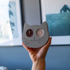 CONCRETE CAT-FACE TEALIGHT HOLDER Default Title