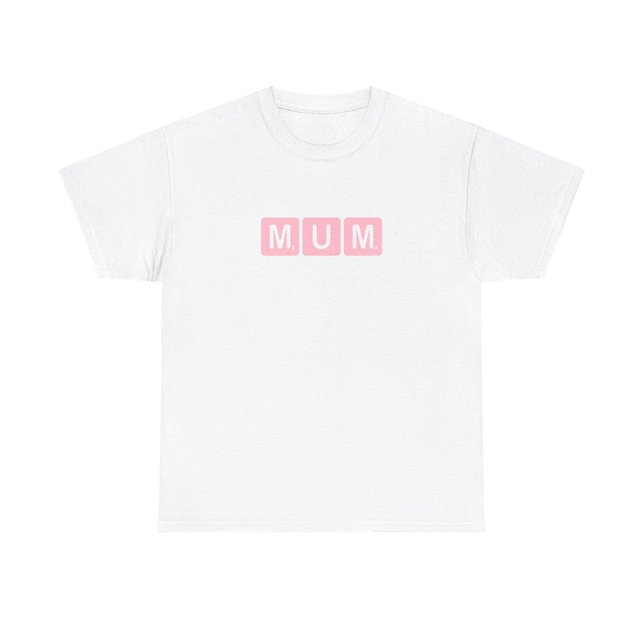 Mum Word Game Printed T-Shirt 100% Cotton Novelty Puzzle Mum Mom Tee Birthday Mother's Day Gift