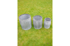 Set of 3 round Tubs