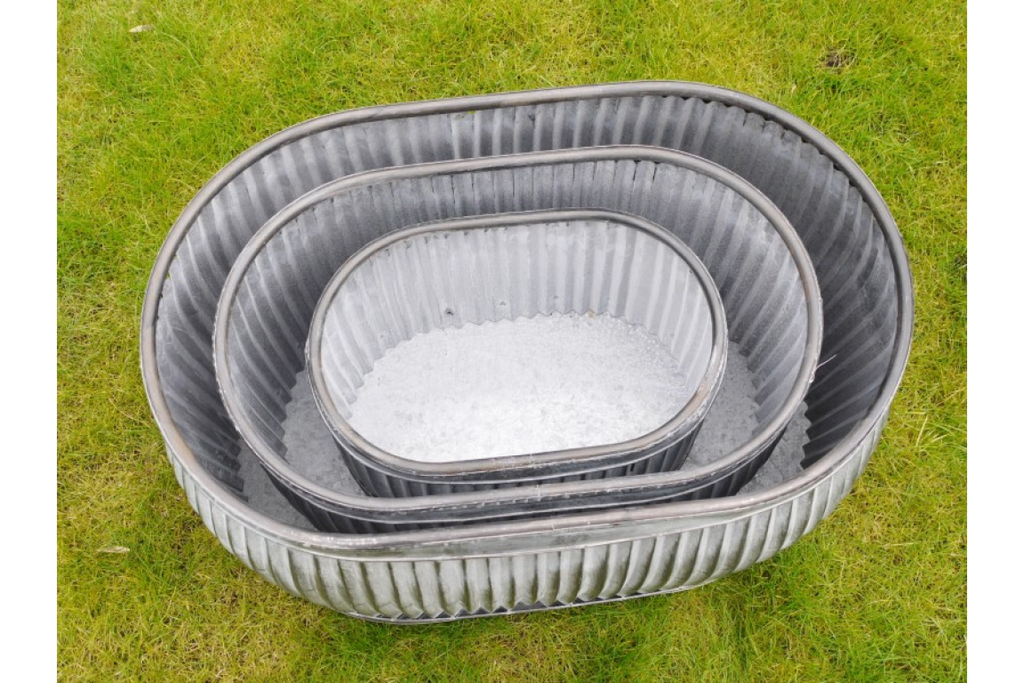 Set of 3 Oval Tubs