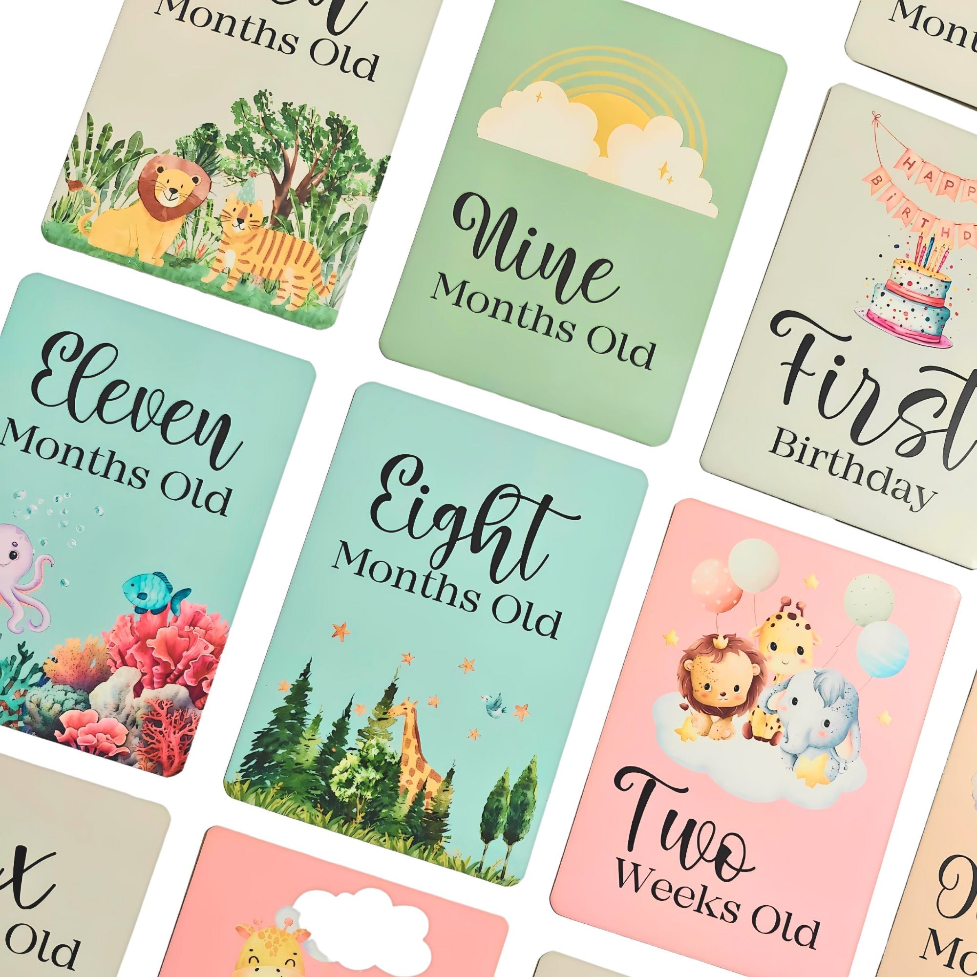 40 Baby Milestone Cards Pack