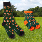 Fox Matching Bamboo Socks (Adult & Child) UK 12-15 (US 13-15.5 EU 47-50)