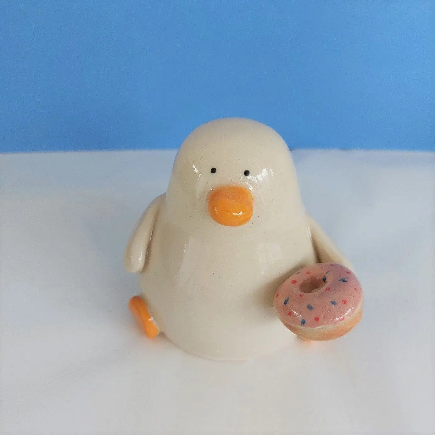 Duncan's Doughnut Ceramic Ornament