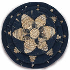 Set of Three Seagrass Bowls Wall Art - Black