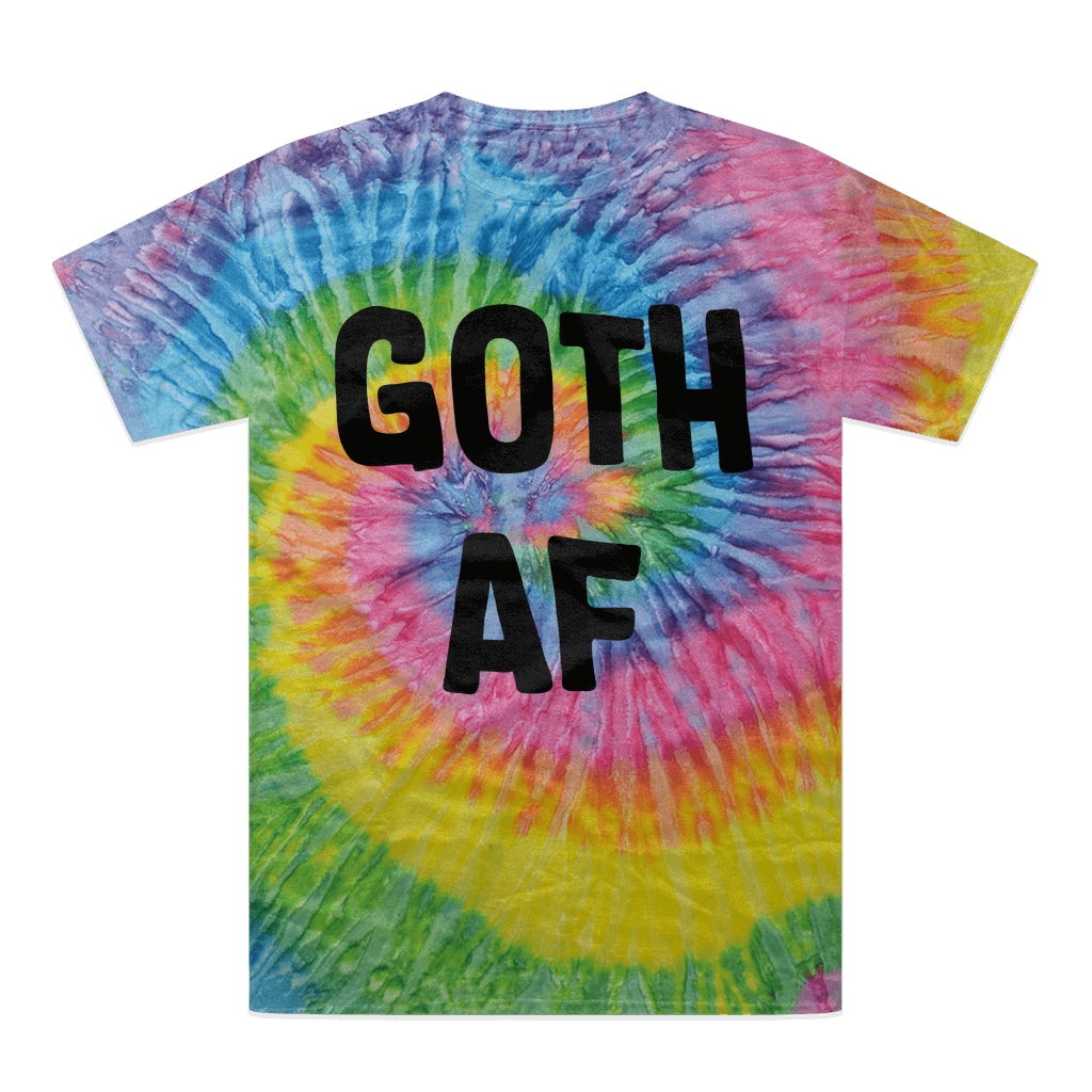 Goth AF Tie-Dye T-Shirt Saturn Unisex