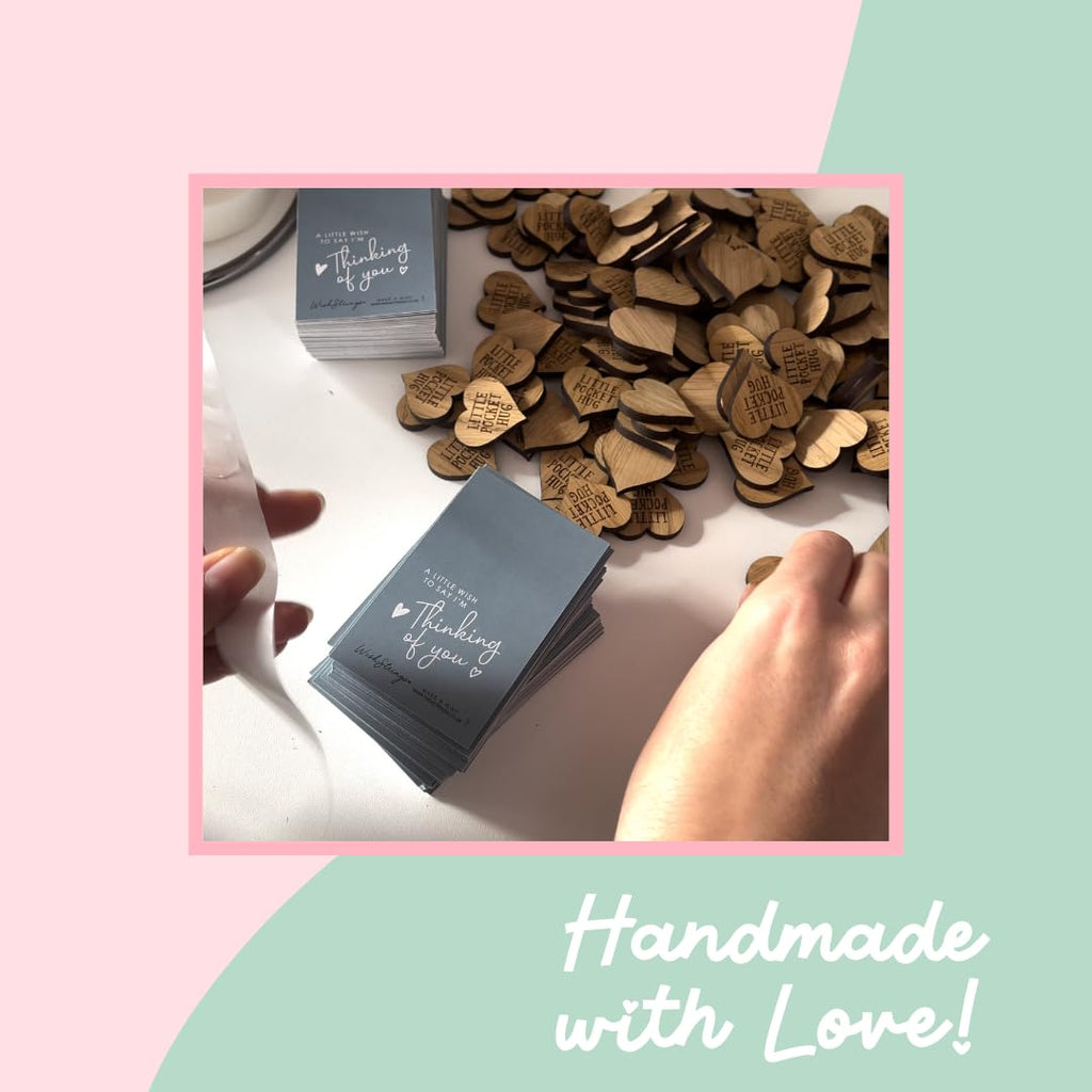 WishStrings Pocket Hug – Special Granddaughter Gift | Thinking of You Token | Letterbox Keepsake for Birthday, Love & Support | Handmade in the UK