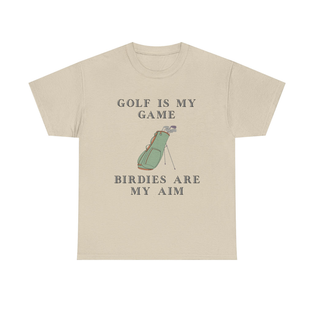 Golf Is My Game T-Shirt 100% Cotton Novelty Dad Grandad Golfer Tee Gift Sand