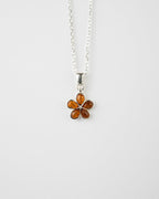 Subtle Flower Pendant Necklace