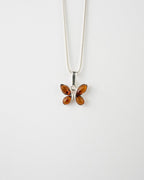 Subtle Butterfly Pendant Necklace