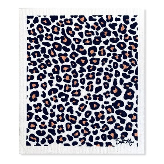 Biodegradable eco washable dish cloth - various patterns Leopard Print