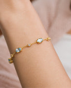Mini Set 2 - Blue Topaz Jewellery Set in 18k Gold Vermeil